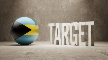 Wall Mural - Bahamas. Target Concept.