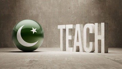 Canvas Print - Pakistan. Teach Concept.