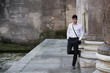 © theartofphoto - Handsome young man outdoor next to ancient marble columns