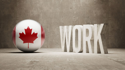 Wall Mural - Canada. Work Concept.