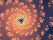 Decorative Fractal Spiral In A Gentle Colors