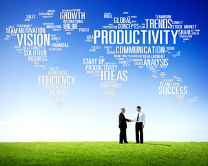 Wall Mural - Productivity Mission Strategy Business World Vision Concept