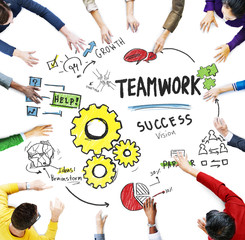 Teamwork Team Collaboration Meeting Brainstorming Concept