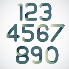 Wall Mural - Vector abstract set of numbers