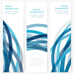 Wall Mural - Set of abstract template banner