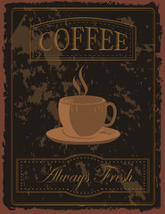 Wall Mural - Vintage Coffee Poster