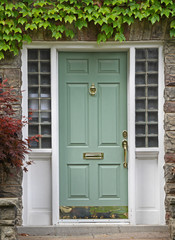 Poster - front door with ivy