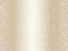 Luxury Cream Background With Floral Pattern