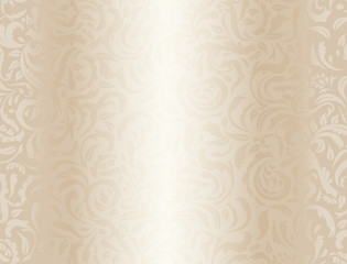 Luxury cream background with floral pattern