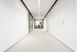 Long corridor in office building