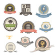 University, college and academy heraldic emblems logo