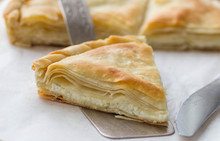 Tiropita - Greek Pie Made Of Filo Dough With Cheese