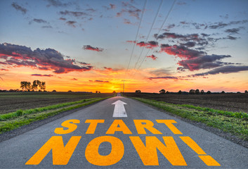 Wall Mural - Start now