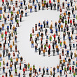 © hobbitfoot - Large group of people in letter C form