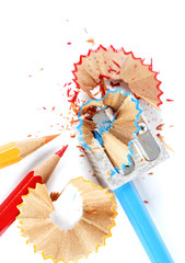 Wall Mural - Pencils and sharpener