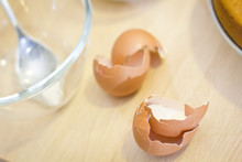 Egg Shells On A Kitchen