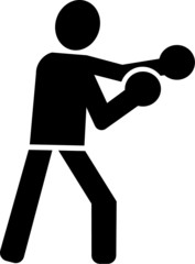 Sticker - Boxer Man Icon