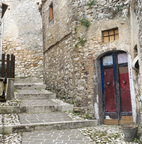 Nowoczesny obraz na płótnie Morro Reatino, italian village