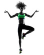 © snaptitude - woman zumba dancer dancing exercises silhouette