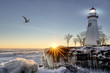 Marblehead Lighthouse Winter Sunrise