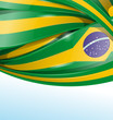 brazil  background with flag set