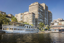 Tower Blocks On The Banks Of The River Nile