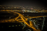 Fototapeta Miasto - Brigittenauer Brücke Wien Nacht