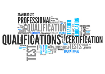 Poster - Word Cloud Qualifications