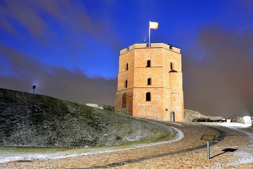 Wall Mural - Gediminas Castle Tower on Hill in Vilnius