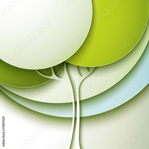 prosta-abstrakcyjna-wektorowa-grafika-z-zielonymi-wiosennymi-drzewami
