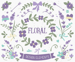 Sticker - Floral Design Elements Collection