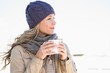 © WavebreakMediaMicro - Thoughtful blonde in warm clothes holding hot beverage