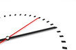 clock with red seconds hand time illustration