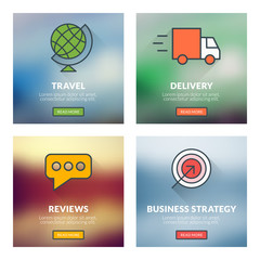 Wall Mural - Travel, delivery, reviews, business strategy