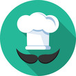 Chef Hat  Vector Flat Icon