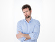 © Dave_Pot - young man in formal clothes with questioning gaze