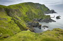 Scottish Coastline Landscape In Shetland Islands. Scotland. UK