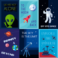 Canvas Print - Space Poster Set