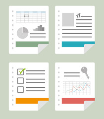 Canvas Print - Spreadsheet design, vector illustration.