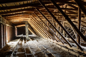 Old timbered loft