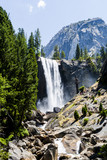 Fototapeta Most - Vernal Falls in Summer, Yosemite National Park, Kalifornien, USA