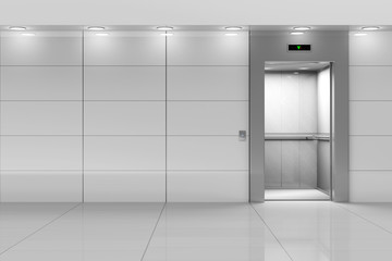 Modern Elevator Hall Interior