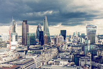 Plakat drapacz miejski londyn wieża architektura