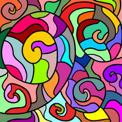 Wall Mural - color art composition