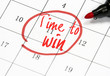 © flytoskyft11 - time to win text write on calendar