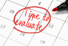 Time To Evaluate Text Write On Calendar
