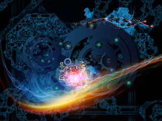 Wall Mural - Numeric Gears