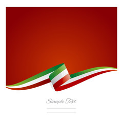 Sticker - New abstract Italy flag ribbon