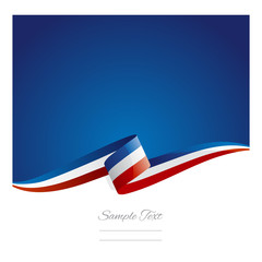 Sticker - New abstract France flag ribbon