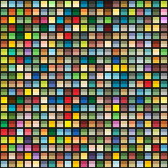 Poster - Abstract geometric seamless background of color blocks
